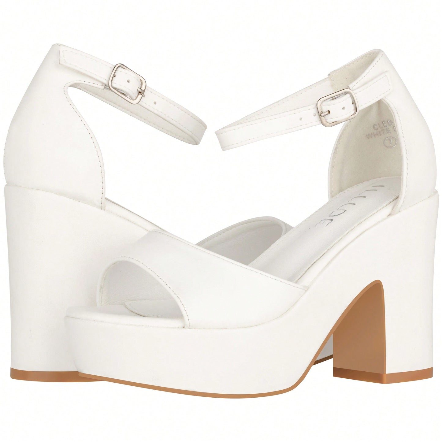 Women Platform Chunky Heeled Sandals Ankle Strap Sexy Open Toe Heels Chunky Block Platform Wedge Sandals Suede