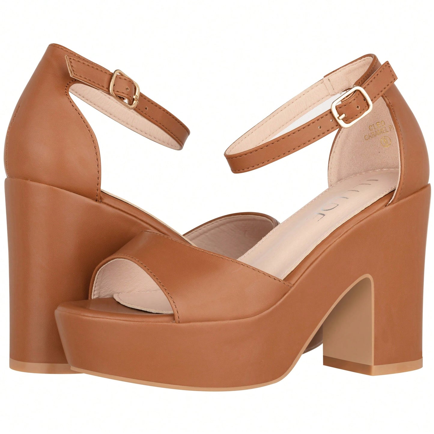 Women Platform Chunky Heeled Sandals Ankle Strap Sexy Open Toe Heels Chunky Block Platform Wedge Sandals