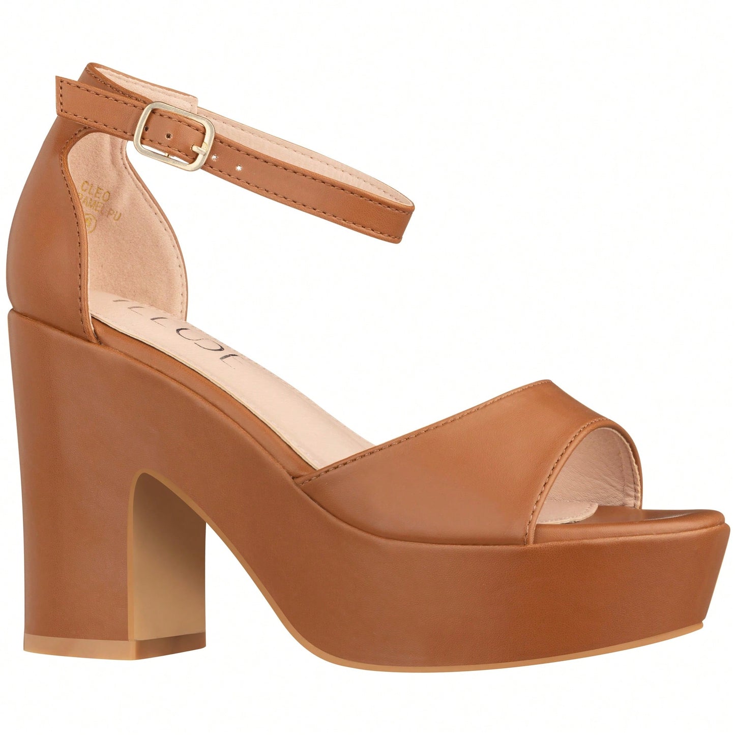 Women Platform Chunky Heeled Sandals Ankle Strap Sexy Open Toe Heels Chunky Block Platform Wedge Sandals