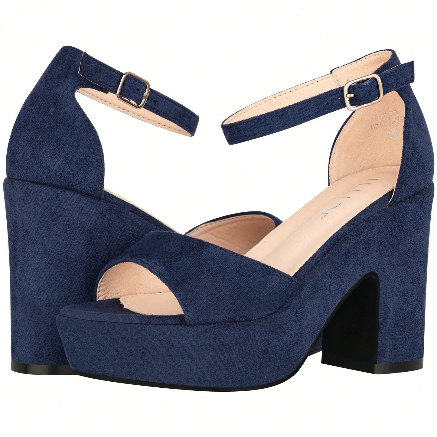 Women Platform Chunky Heeled Sandals Ankle Strap Sexy Open Toe Heels Chunky Block Platform Wedge Sandals