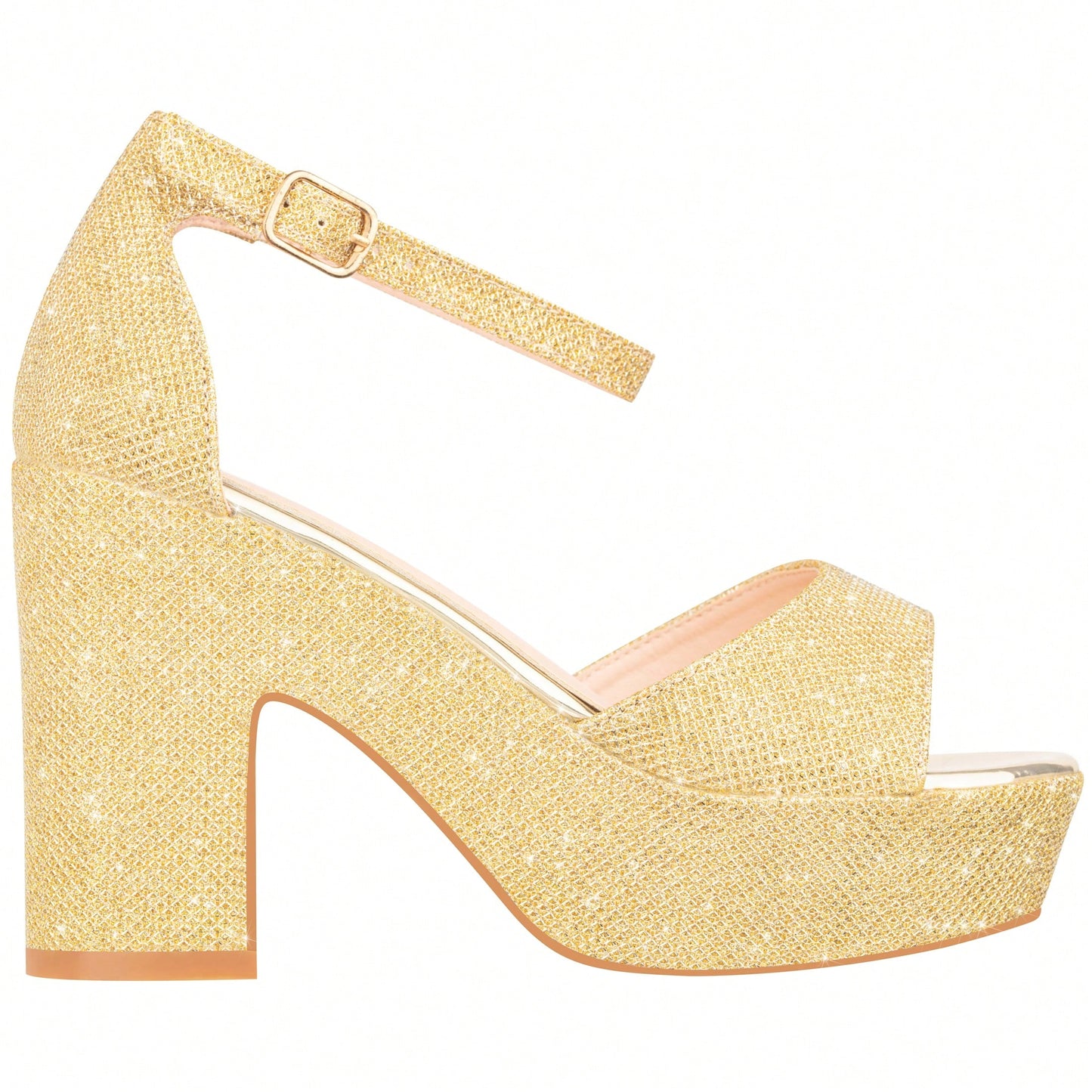 Women Platform Chunky Heeled Sandals Ankle Strap Sexy Open Toe Heels Chunky Block Platform Wedge Sandals
