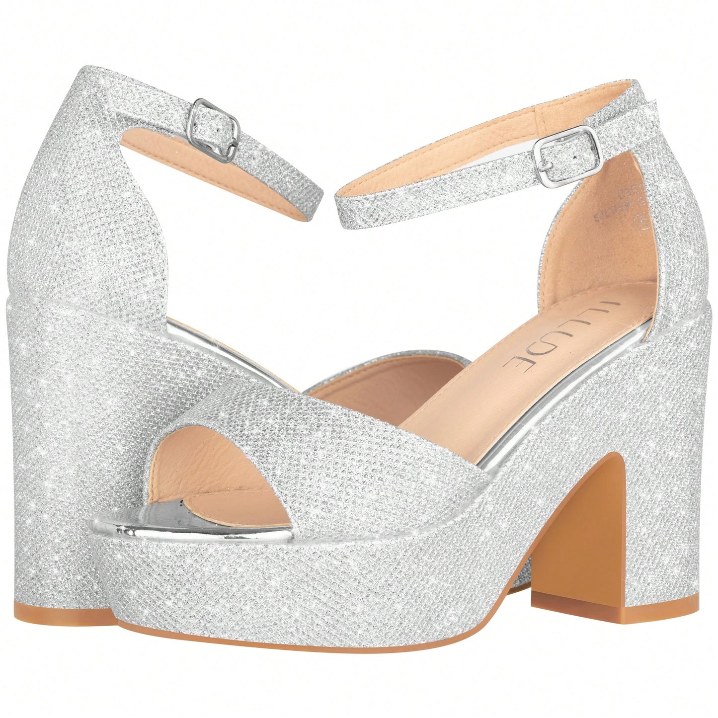 Women Platform Chunky Heeled Sandals Ankle Strap Sexy Open Toe Heels Chunky Block Platform Wedge Sandals