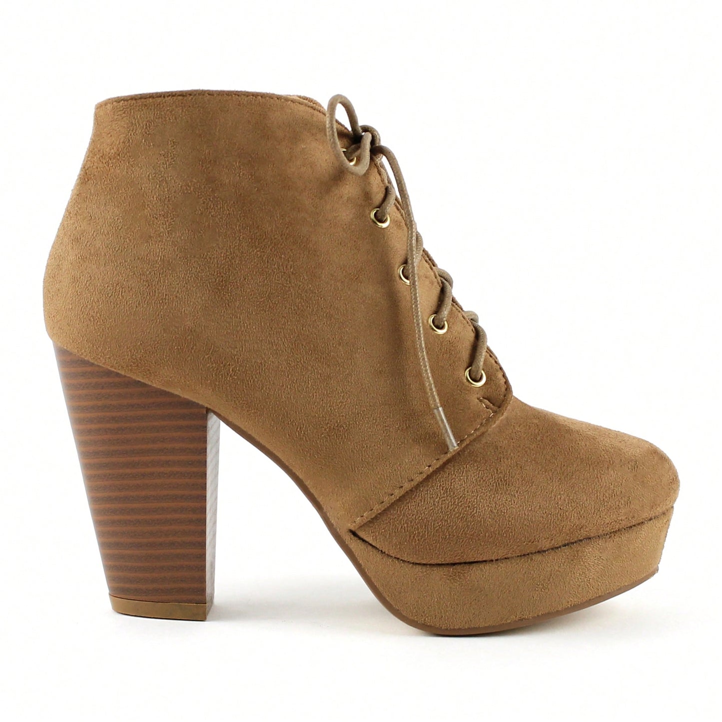 Women Chunky Heeled Boots High Heel Platform Boots Fashion Chunky Heel Booties High Heel Boots Chunky Heel Round Toe Ankle Boots Lace-Up Punk Style Boots