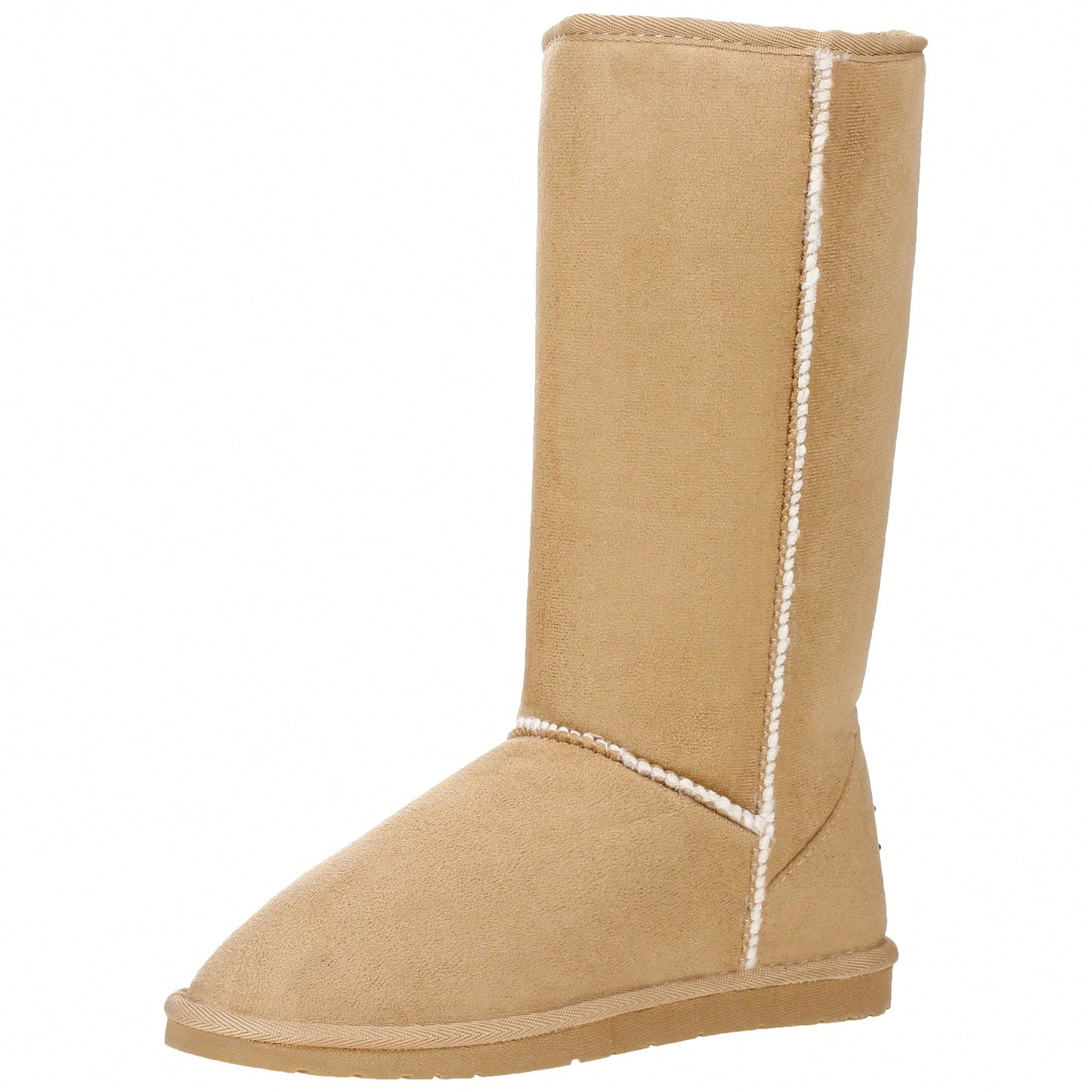 Women's Snow Boots Fleece Lined Solid Color Mid-Calf Flat Snow Boots For Winter Mid Calf Winter Snow Boots
