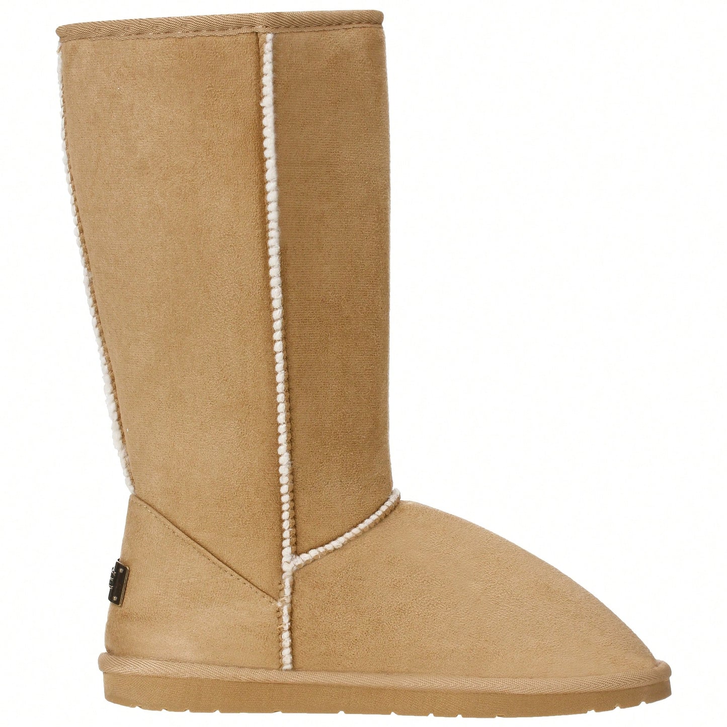 Women's Snow Boots Fleece Lined Solid Color Mid-Calf Flat Snow Boots For Winter Mid Calf Winter Snow Boots