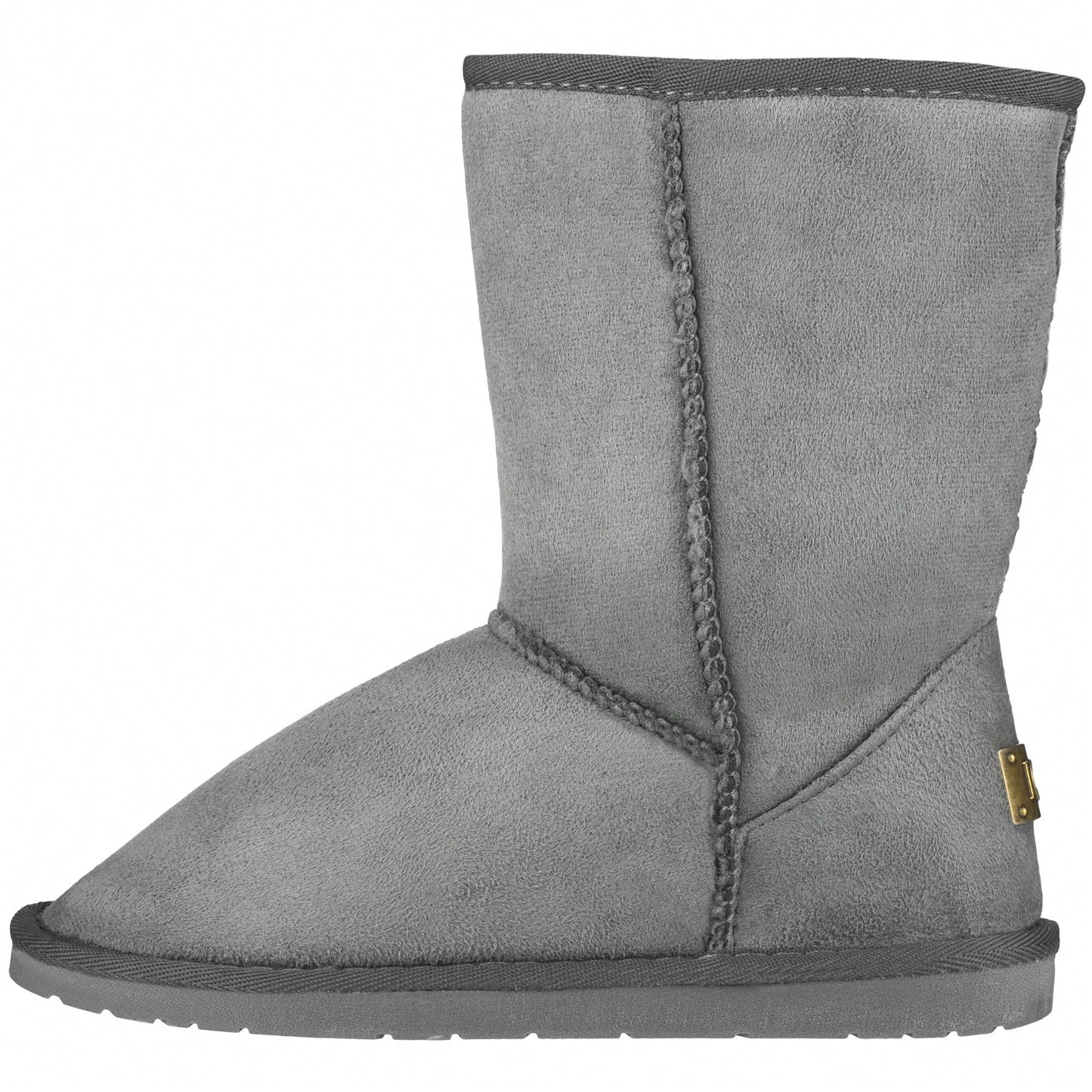 Women's Snow Boots Fleece Lined Solid Color Mid-Calf Flat Snow Boots For Winter Mid Calf Short Snow Boots