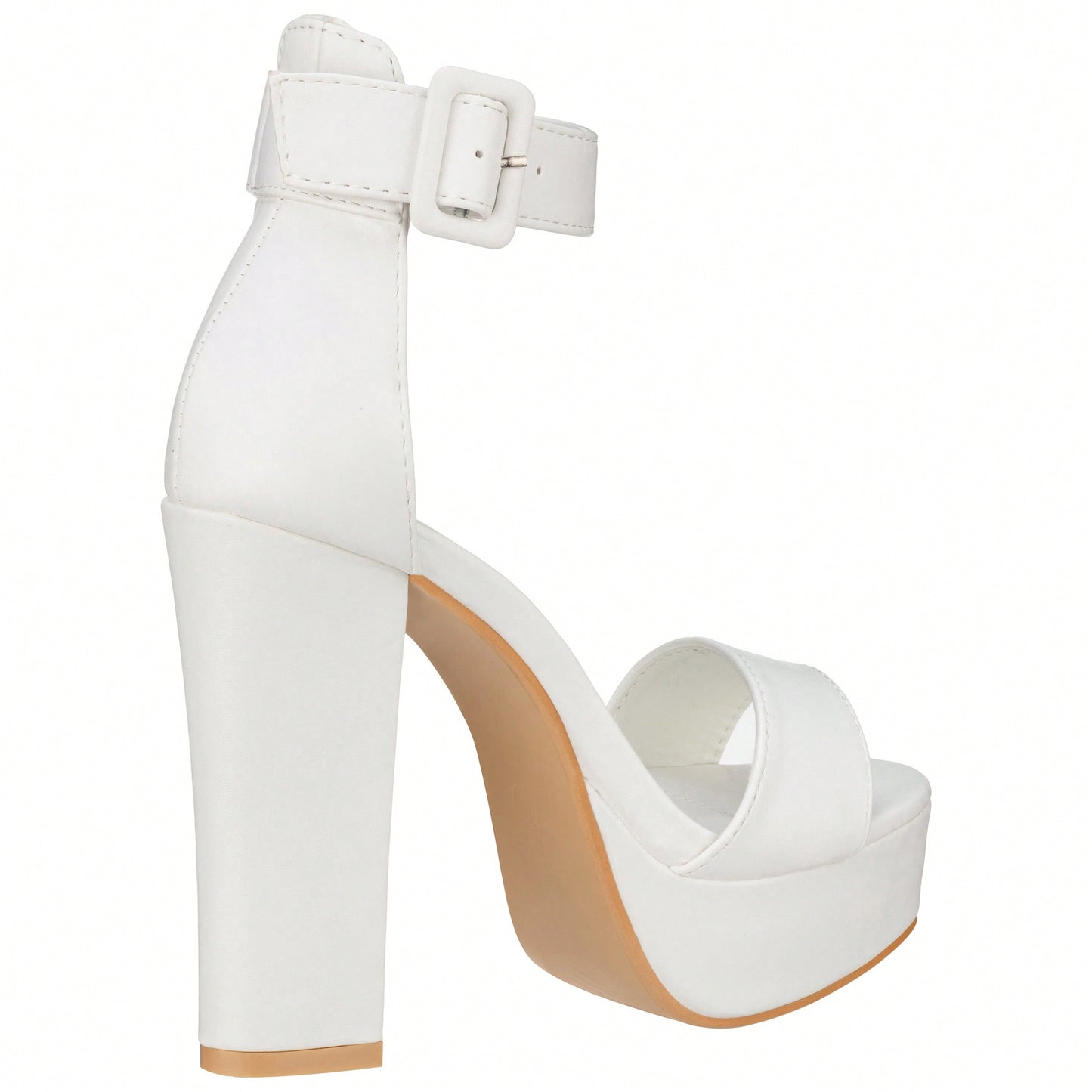 Women High Heel Chunky Heeled Sandals Platform Heels Ankle Strap Sandals Open Toe Heels Chunky Block Dressy Pumps Sandals High Heel Chunky Block Platform Heels
