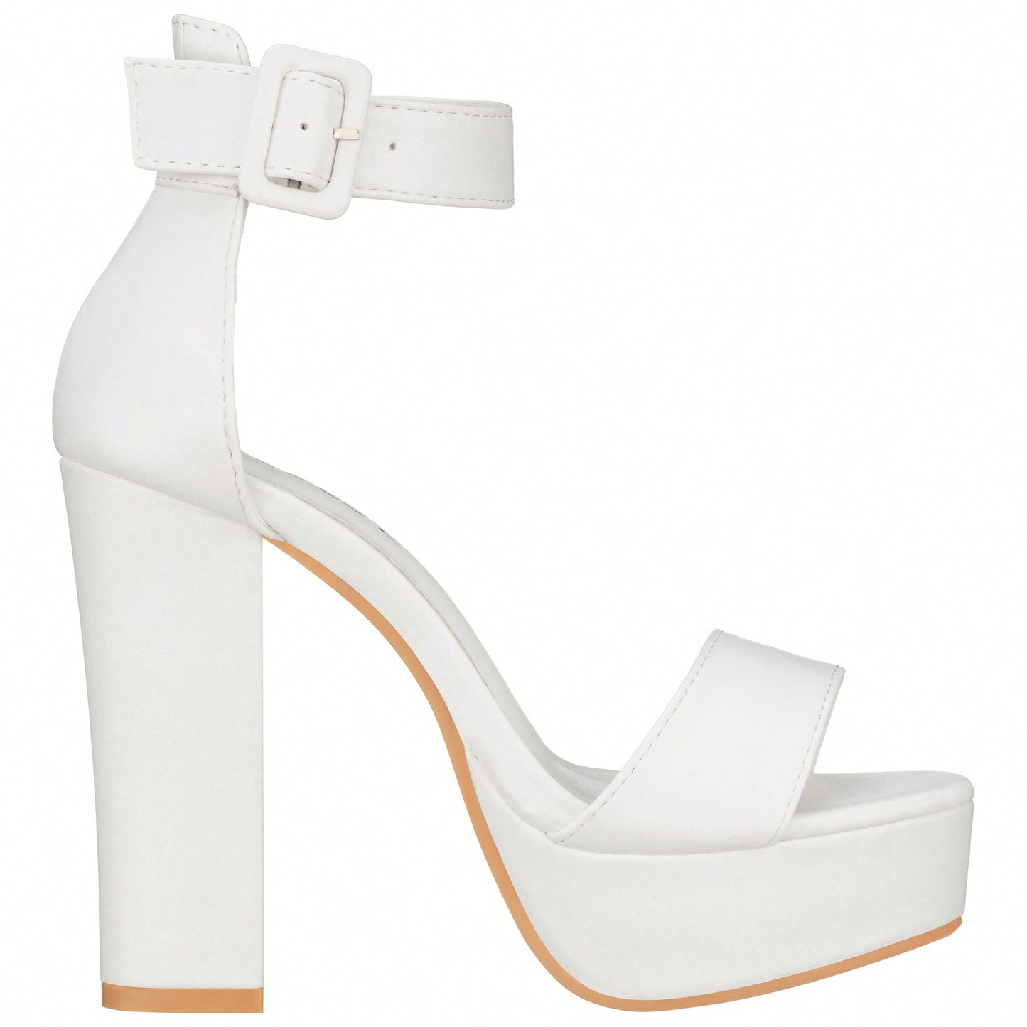 Women High Heel Chunky Heeled Sandals Platform Heels Ankle Strap Sandals Open Toe Heels Chunky Block Dressy Pumps Sandals High Heel Chunky Block Platform Heels