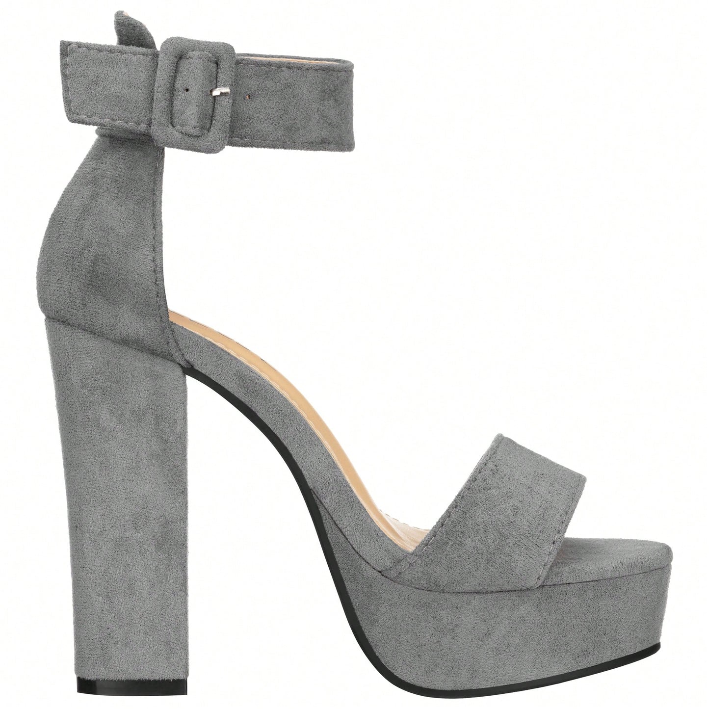Women High Heel Chunky Heeled Sandals Platform Heels Ankle Strap Sandals Open Toe Heels Chunky Block Dressy Pumps Sandals High Heel Chunky Block Platform Heels