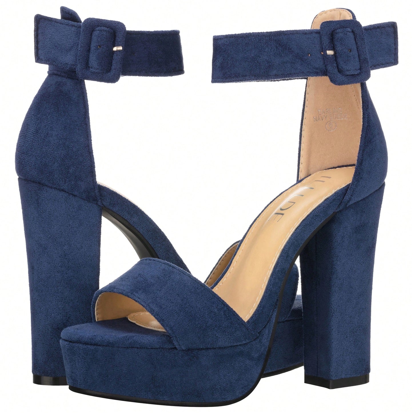 Women High Heel Chunky Heeled Sandals Platform Heels Ankle Strap Sandals Open Toe Heels Chunky Block Dressy Pumps Sandals High Heel Chunky Block Platform Heels