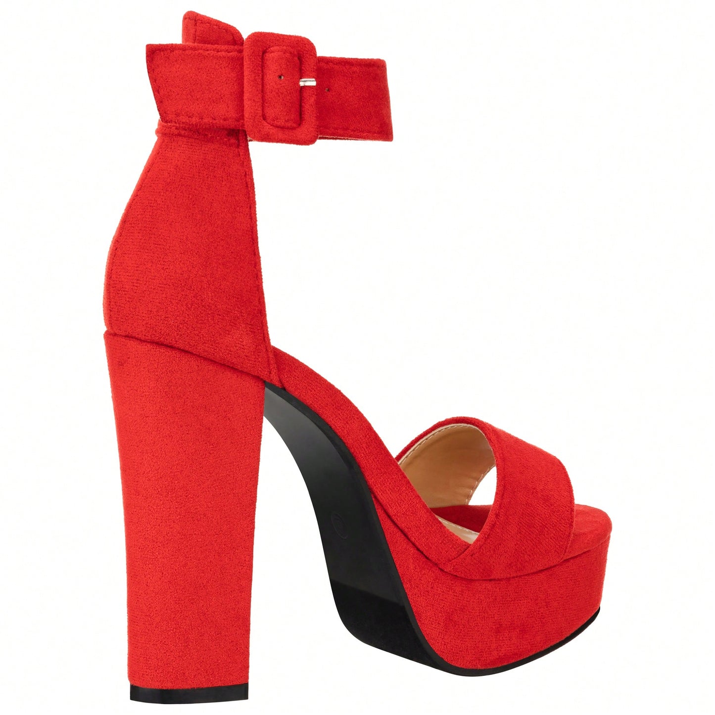 Women High Heel Chunky Heeled Sandals Platform Heels Ankle Strap Sandals Open Toe Heels Chunky Block Dressy Pumps Sandals High Heel Chunky Block Platform Heels