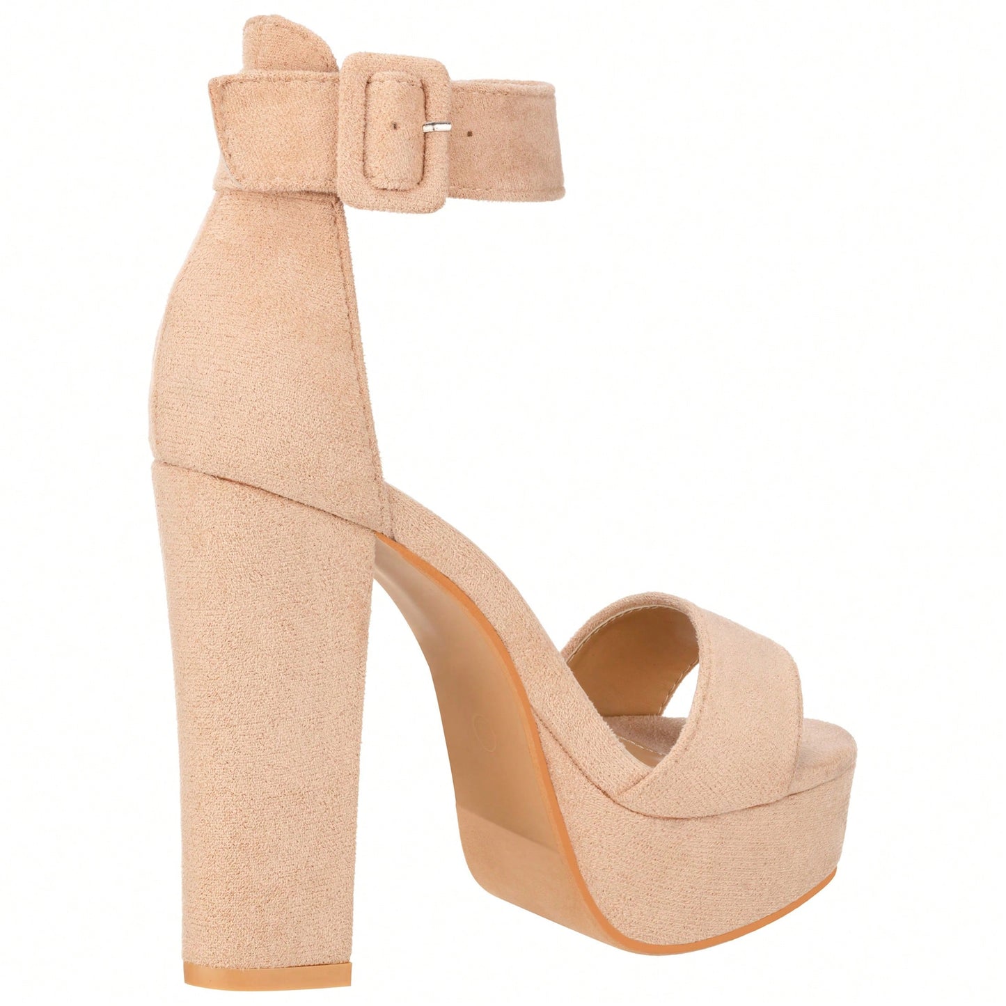 Women High Heel Chunky Heeled Sandals Platform Heels Ankle Strap Sandals Open Toe Heels Chunky Block Dressy Pumps Sandals High Heel Chunky Block Platform Heels