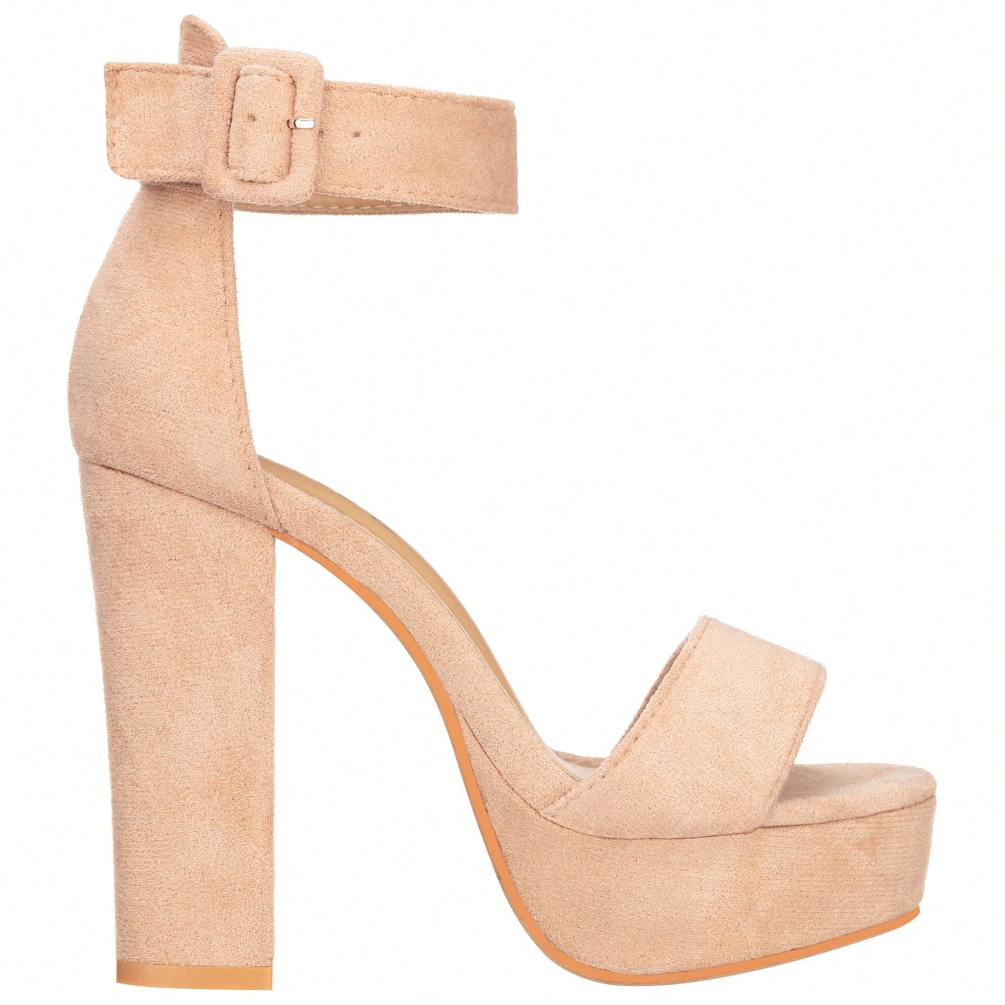 Women High Heel Chunky Heeled Sandals Platform Heels Ankle Strap Sandals Open Toe Heels Chunky Block Dressy Pumps Sandals High Heel Chunky Block Platform Heels