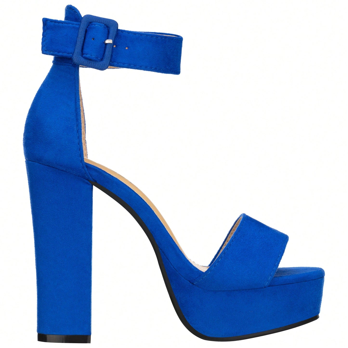 Women High Heel Chunky Heeled Sandals Platform Heels Ankle Strap Sandals Open Toe Heels Chunky Block Dressy Pumps Sandals High Heel Chunky Block Platform Heels