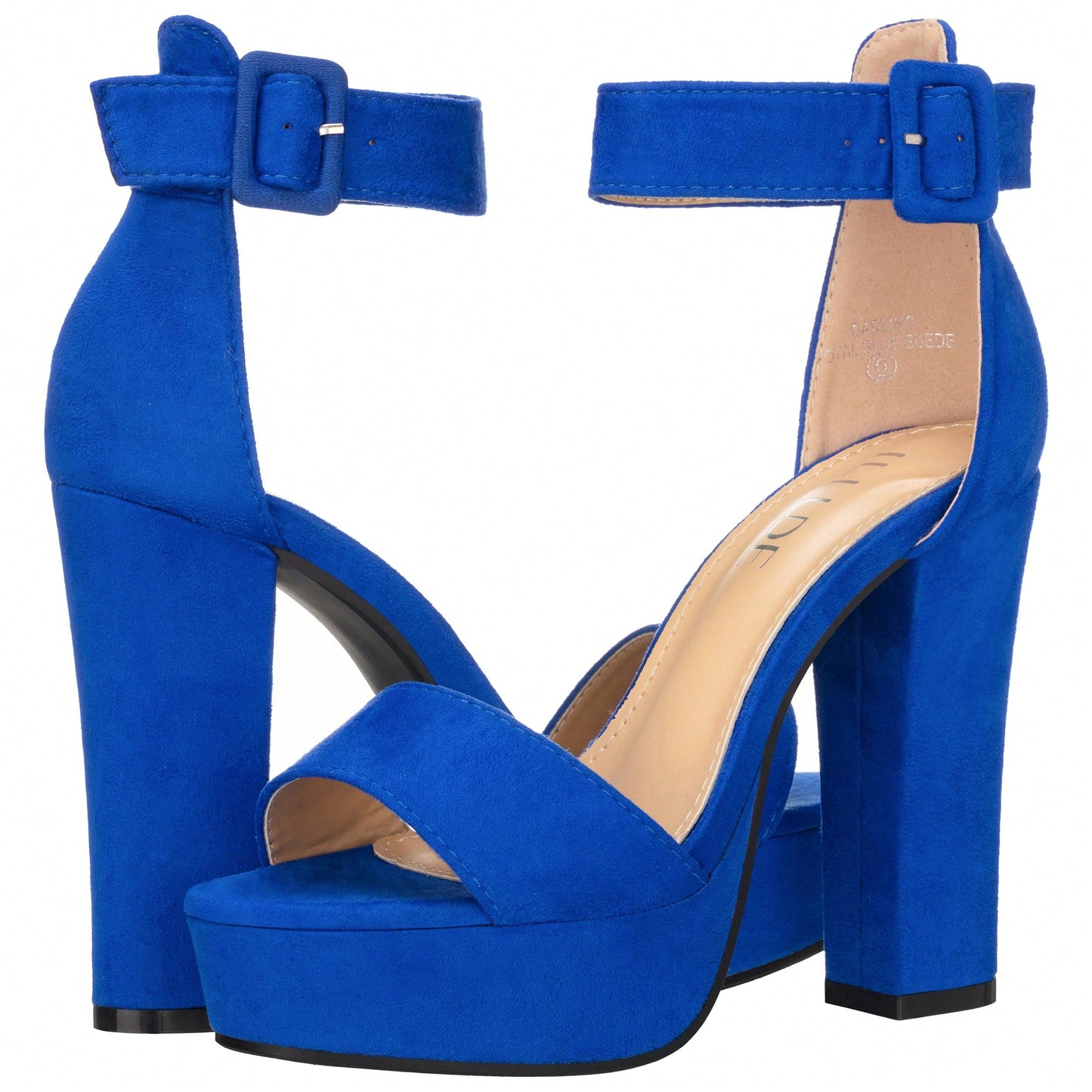 Women High Heel Chunky Heeled Sandals Platform Heels Ankle Strap Sandals Open Toe Heels Chunky Block Dressy Pumps Sandals High Heel Chunky Block Platform Heels
