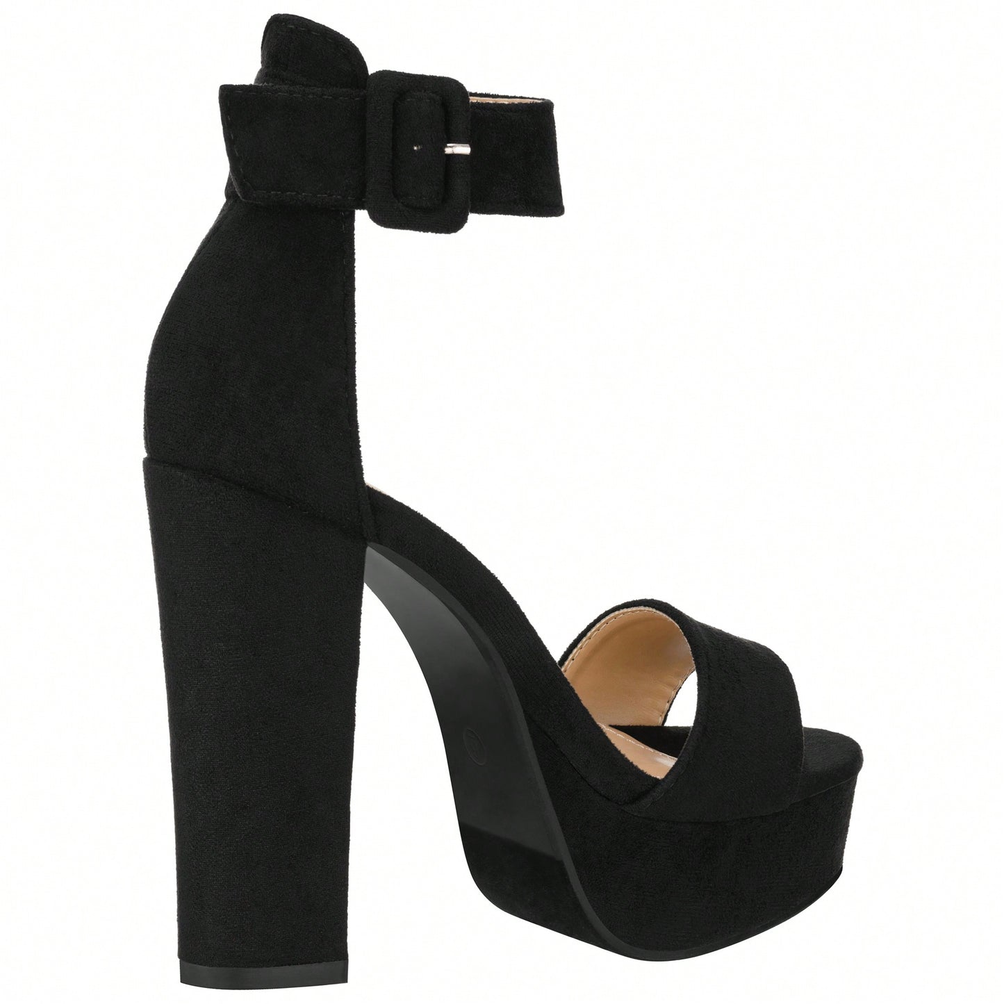 Women High Heel Chunky Heeled Sandals Platform Heels Ankle Strap Sandals Open Toe Heels Chunky Block Dressy Pumps Sandals High Heel Chunky Block Platform Heels