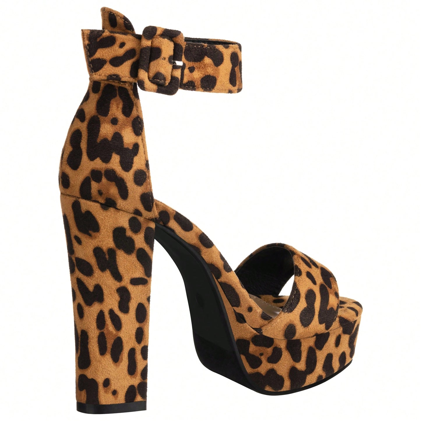 Women High Heel Chunky Heeled Sandals Platform Heels Ankle Strap Sandals Open Toe Heels Chunky Block Dressy Pumps Sandals High Heel Chunky Block Platform Heels