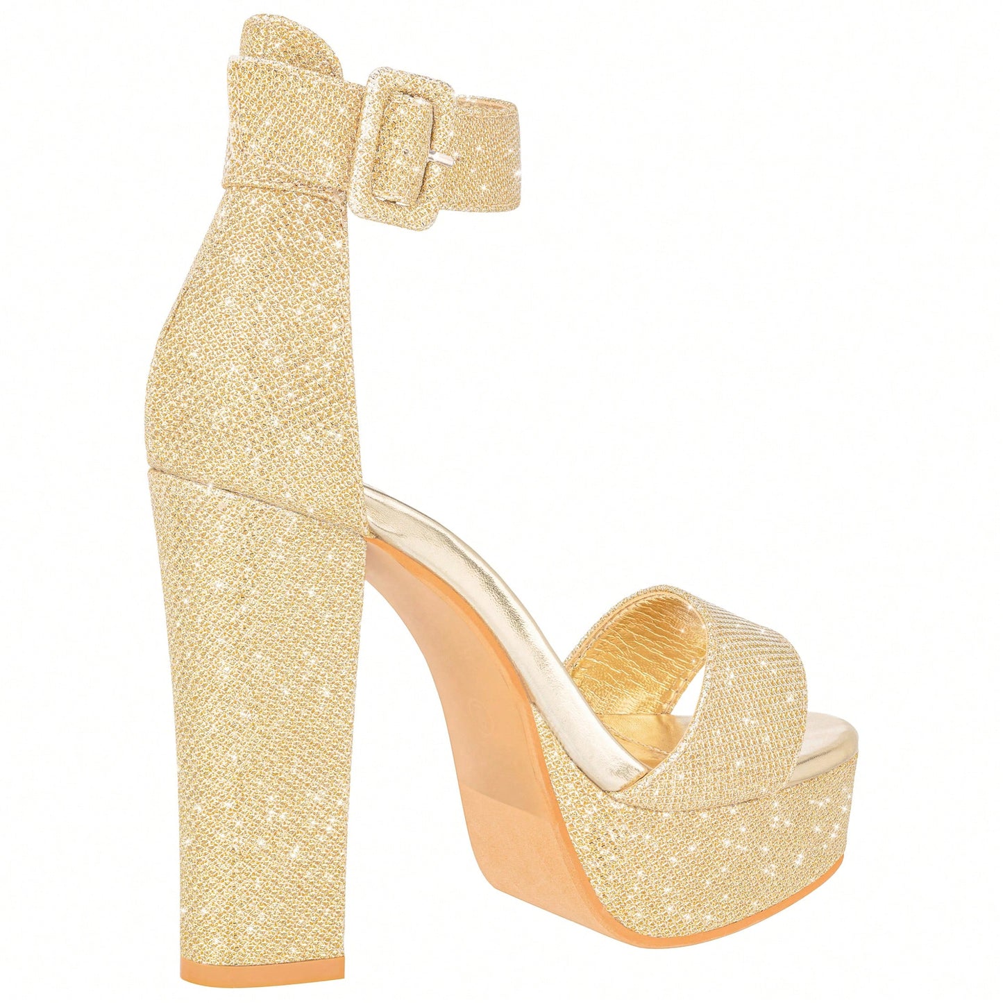 Women High Heel Chunky Heeled Sandals Platform Heels Ankle Strap Sandals Open Toe Heels Chunky Block Dressy Pumps Sandals High Heel Chunky Block Platform Heels