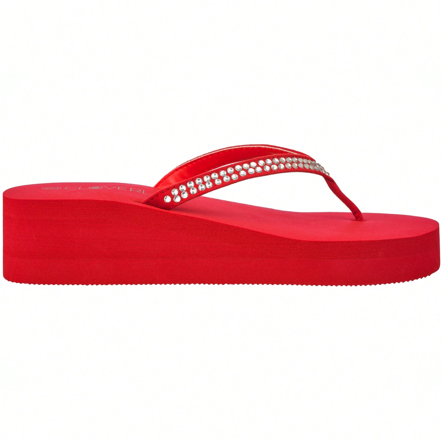 Women Rhinestone Decor Flip Flops Glamorous Summer Flip Flops Toe Post Vacation Fashion Black Flip Flops Summer Fashion Sandals