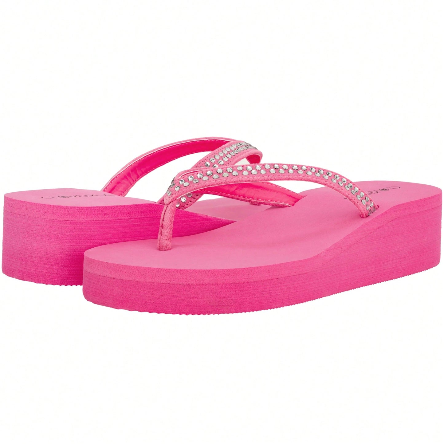 Women Rhinestone Decor Flip Flops Glamorous Summer Flip Flops Toe Post Vacation Fashion Black Flip Flops Summer Fashion Sandals