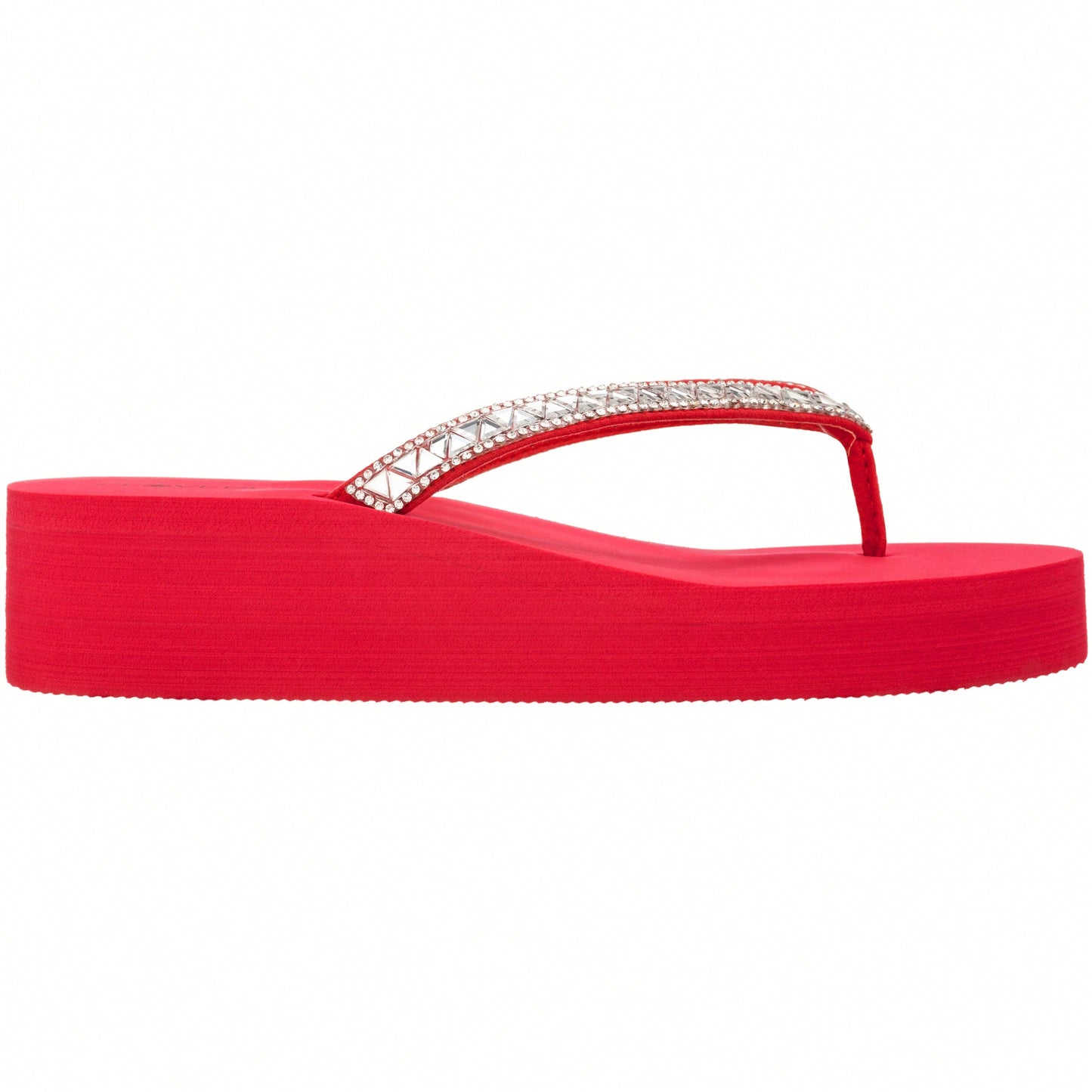 Women Rhinestone Decor Flip Flops Glamorous Summer Flip Flops Toe Post Vacation Fashion Black Flip Flops Summer Fashion Sandals