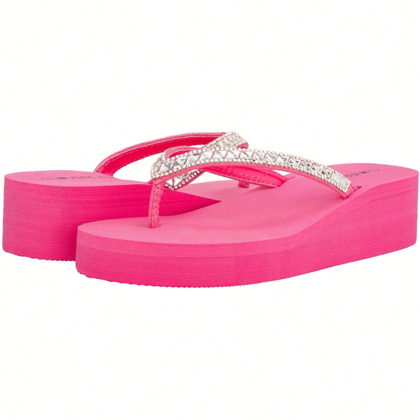 Women Rhinestone Decor Flip Flops Glamorous Summer Flip Flops Toe Post Vacation Fashion Black Flip Flops Summer Fashion Sandals