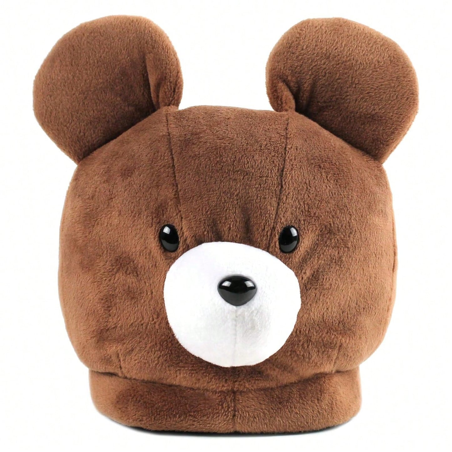 Women's Home Slippers Warm Plush Soft Cute Cartoon Animal Brown Bear Indoor Slippers