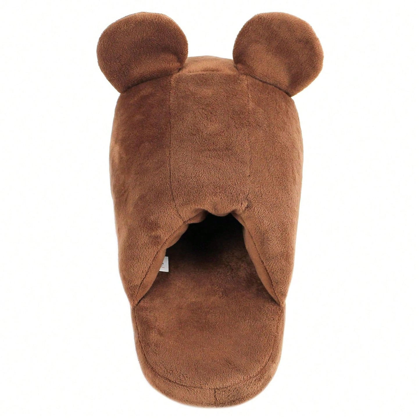Women's Home Slippers Warm Plush Soft Cute Cartoon Animal Brown Bear Indoor Slippers