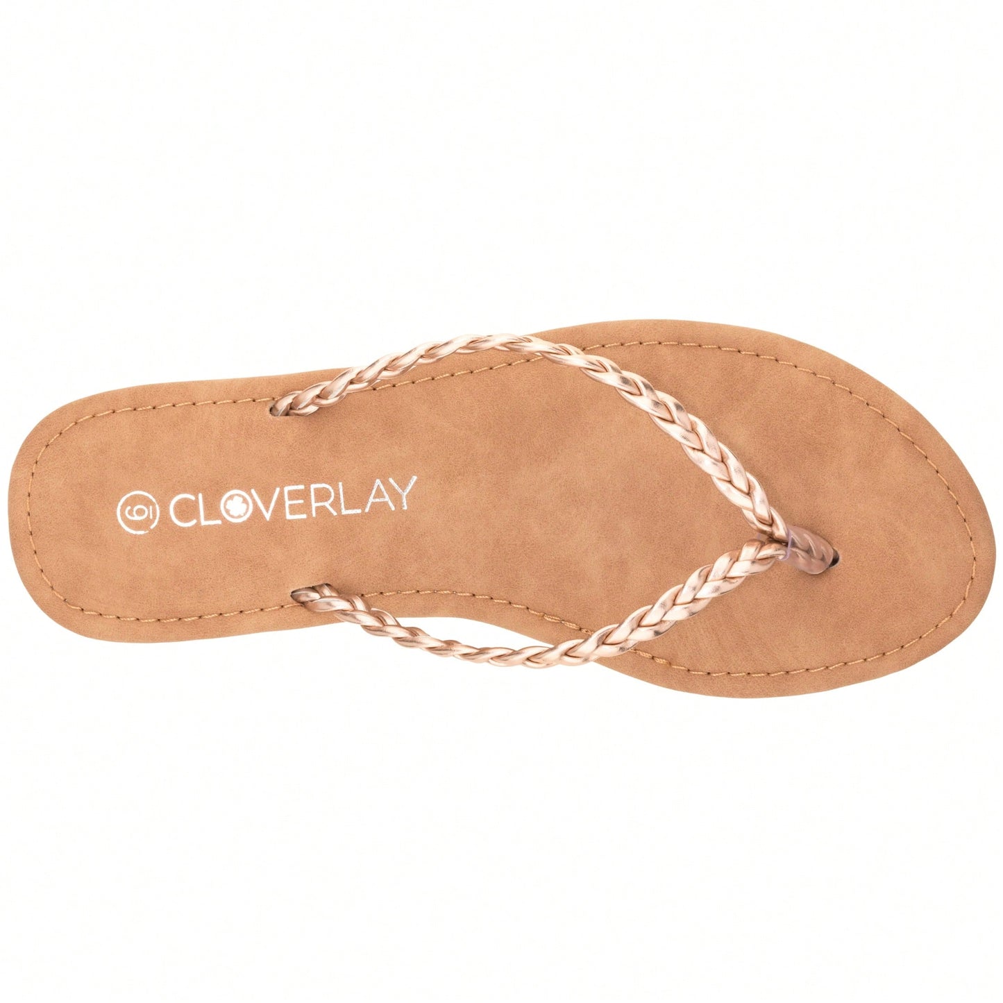 Women Braided Detail Flat Sandals Woven Pattern Sandals Open Toe Slip-On Summer Flip Flops