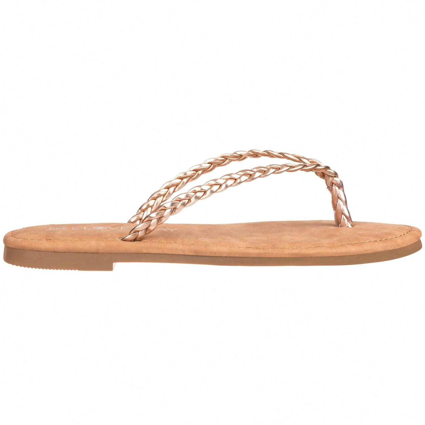 Women Braided Detail Flat Sandals Woven Pattern Sandals Open Toe Slip-On Summer Flip Flops