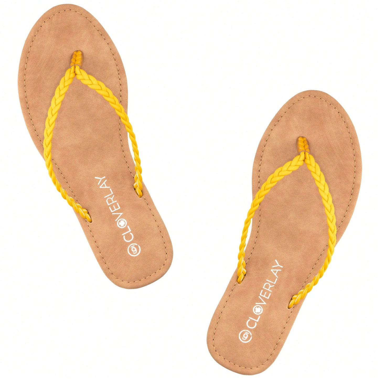 Women Braided Detail Flat Sandals Woven Pattern Sandals Open Toe Slip-On Summer Flip Flops