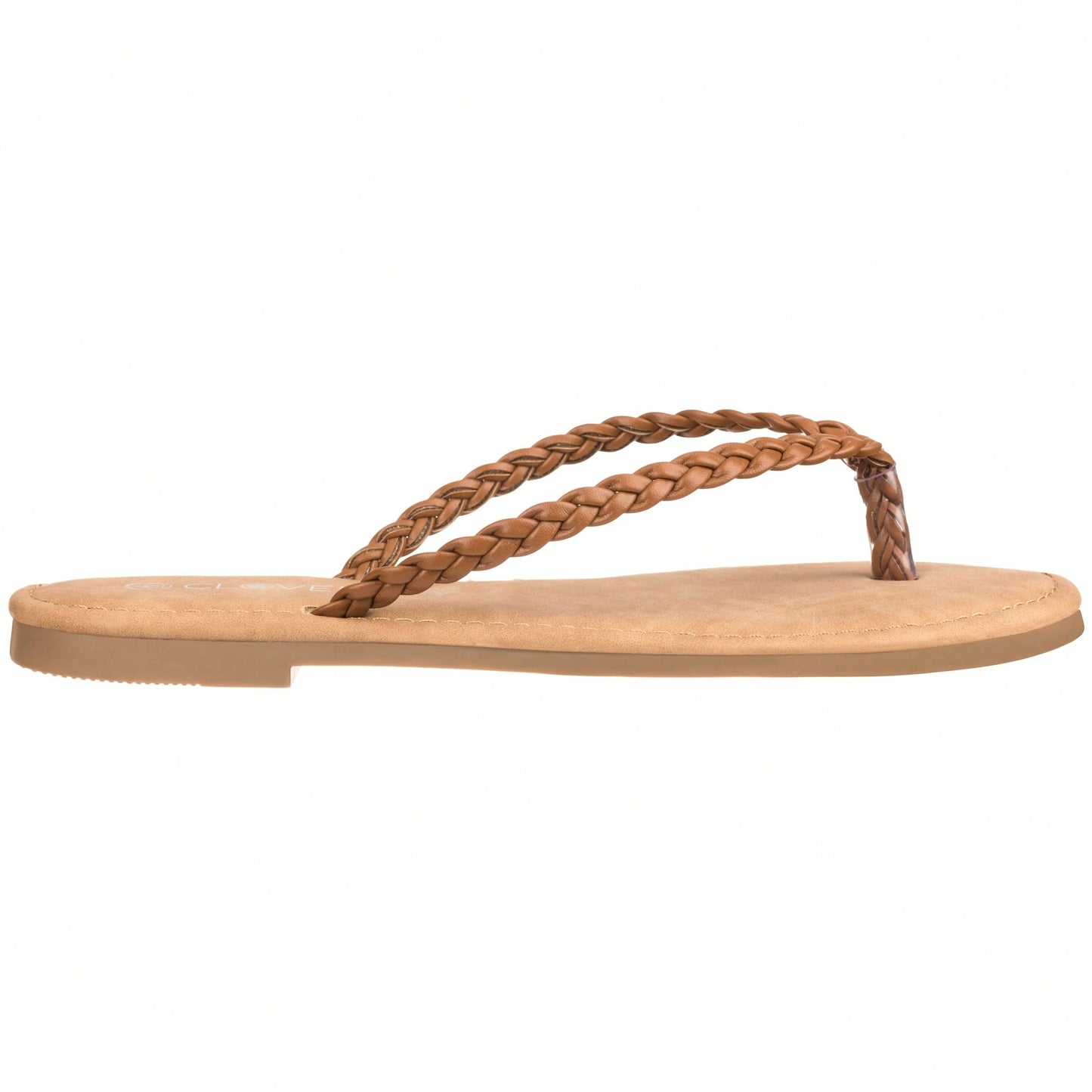 Women Braided Detail Flat Sandals Woven Pattern Sandals Open Toe Slip-On Summer Flip Flops