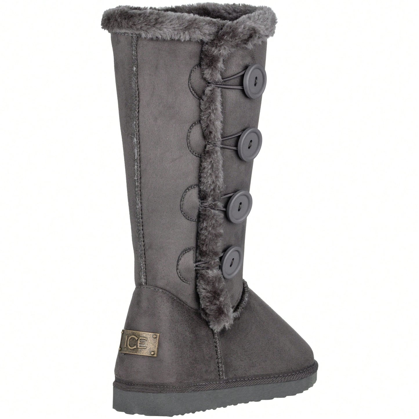 Women's Snow Boots Fleece Lined Solid Color Mid-Calf Flat Snow Boots Fur Lined Winter Boots