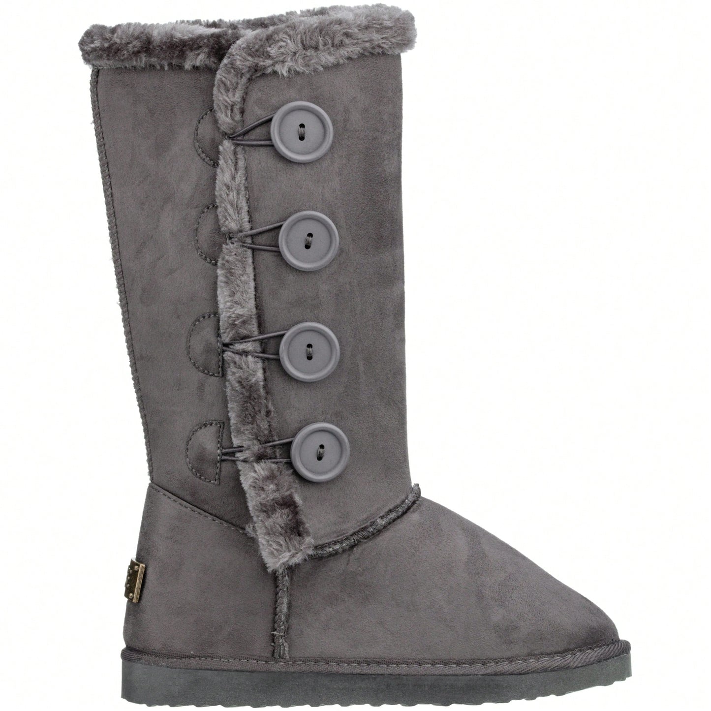 Women's Snow Boots Fleece Lined Solid Color Mid-Calf Flat Snow Boots Fur Lined Winter Boots