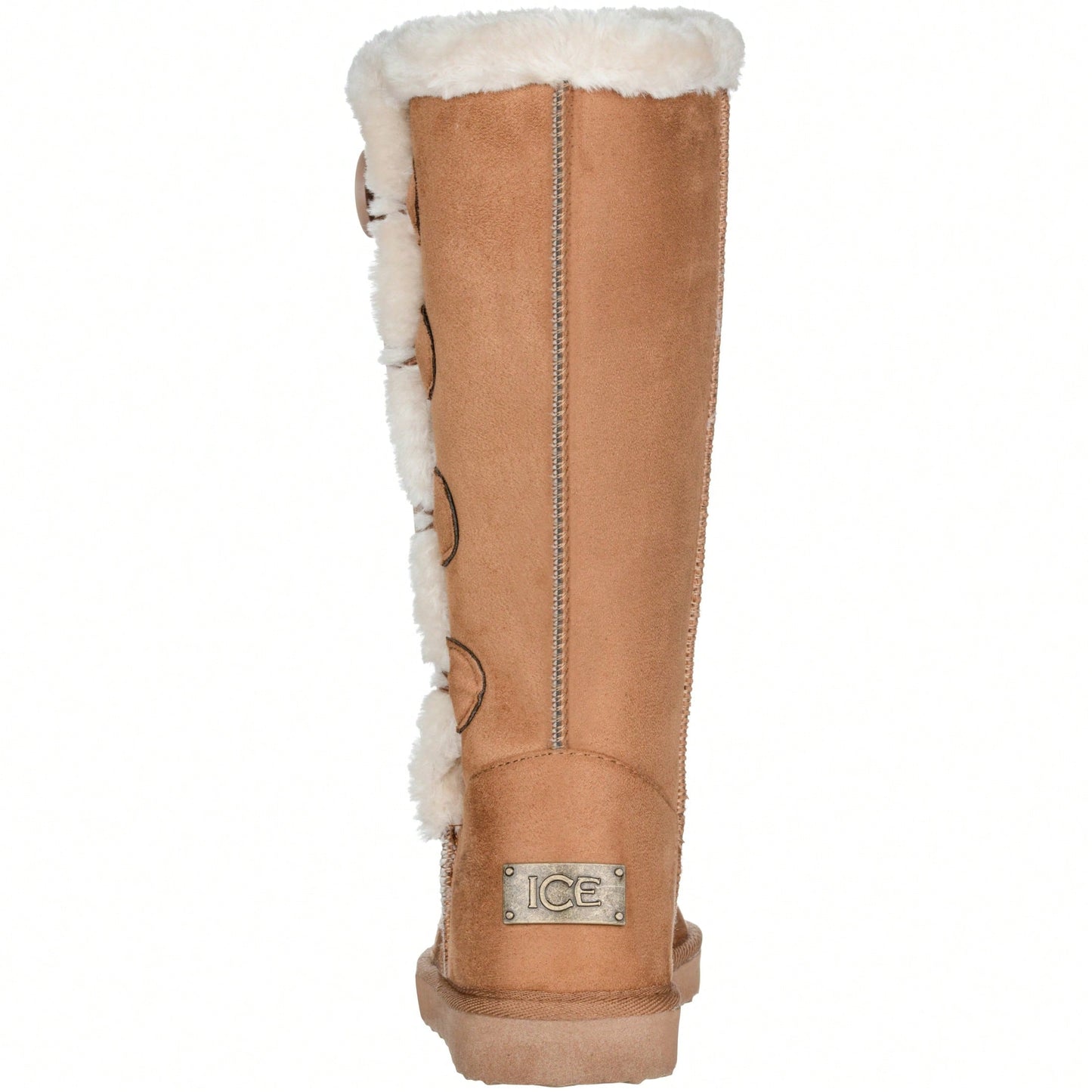 Women's Snow Boots Fleece Lined Solid Color Mid-Calf Flat Snow Boots Fur Lined Winter Boots