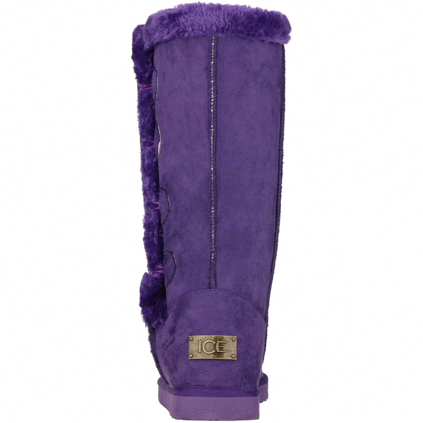 Women's Snow Boots Fleece Lined Solid Color Mid-Calf Flat Snow Boots Fur Lined Winter Boots