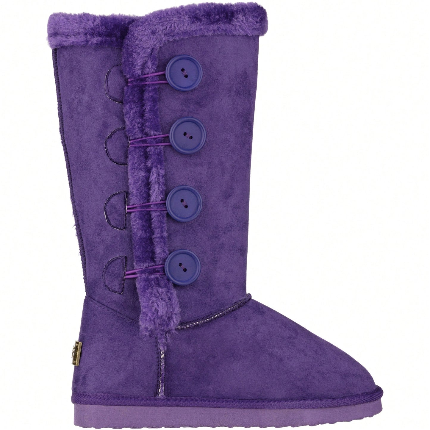 Women's Snow Boots Fleece Lined Solid Color Mid-Calf Flat Snow Boots Fur Lined Winter Boots