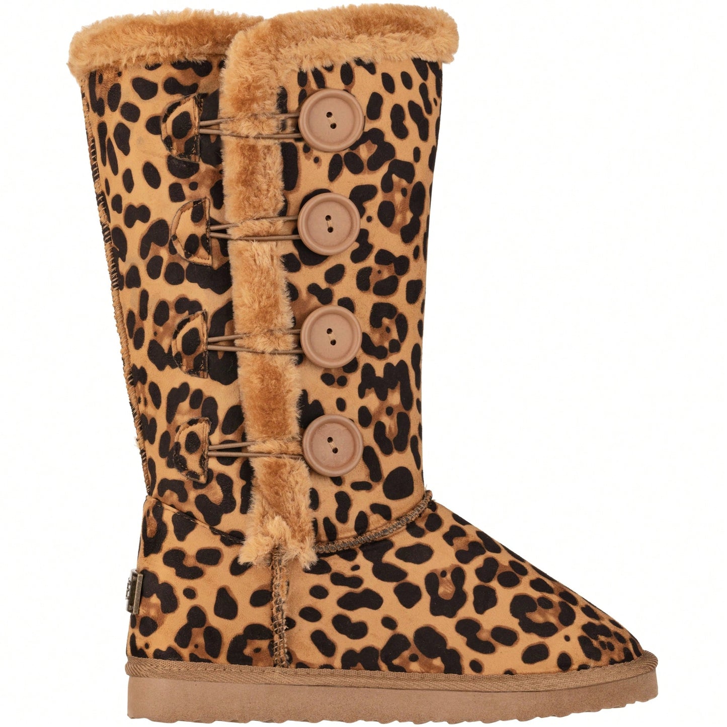 Women's Snow Boots Fleece Lined Solid Color Mid-Calf Flat Snow Boots Fur Lined Winter Boots
