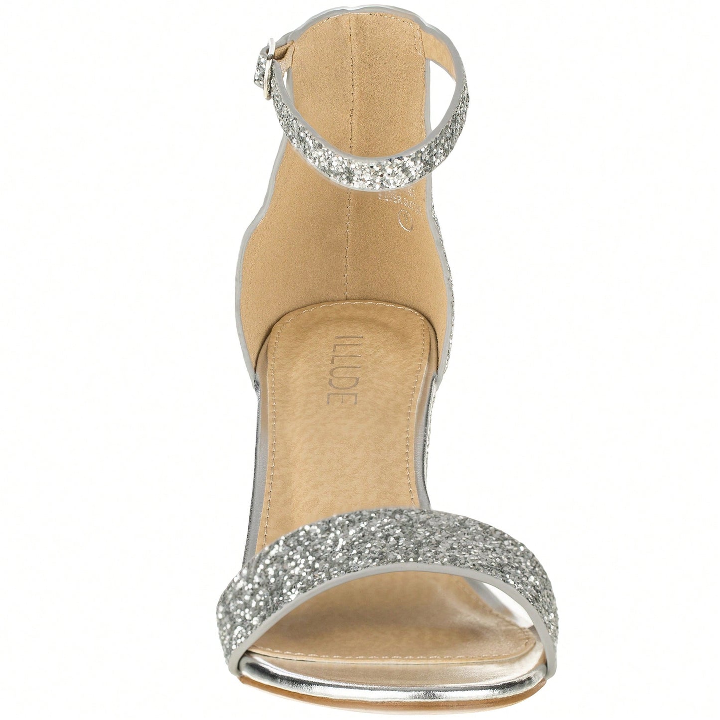 Women Buckle Decor Chunky Heeled Sandals Elegant Summer Ankle Strap Sandals Chunky Heeled Ankle Strap Sandals Low Heeled Sandal Suede