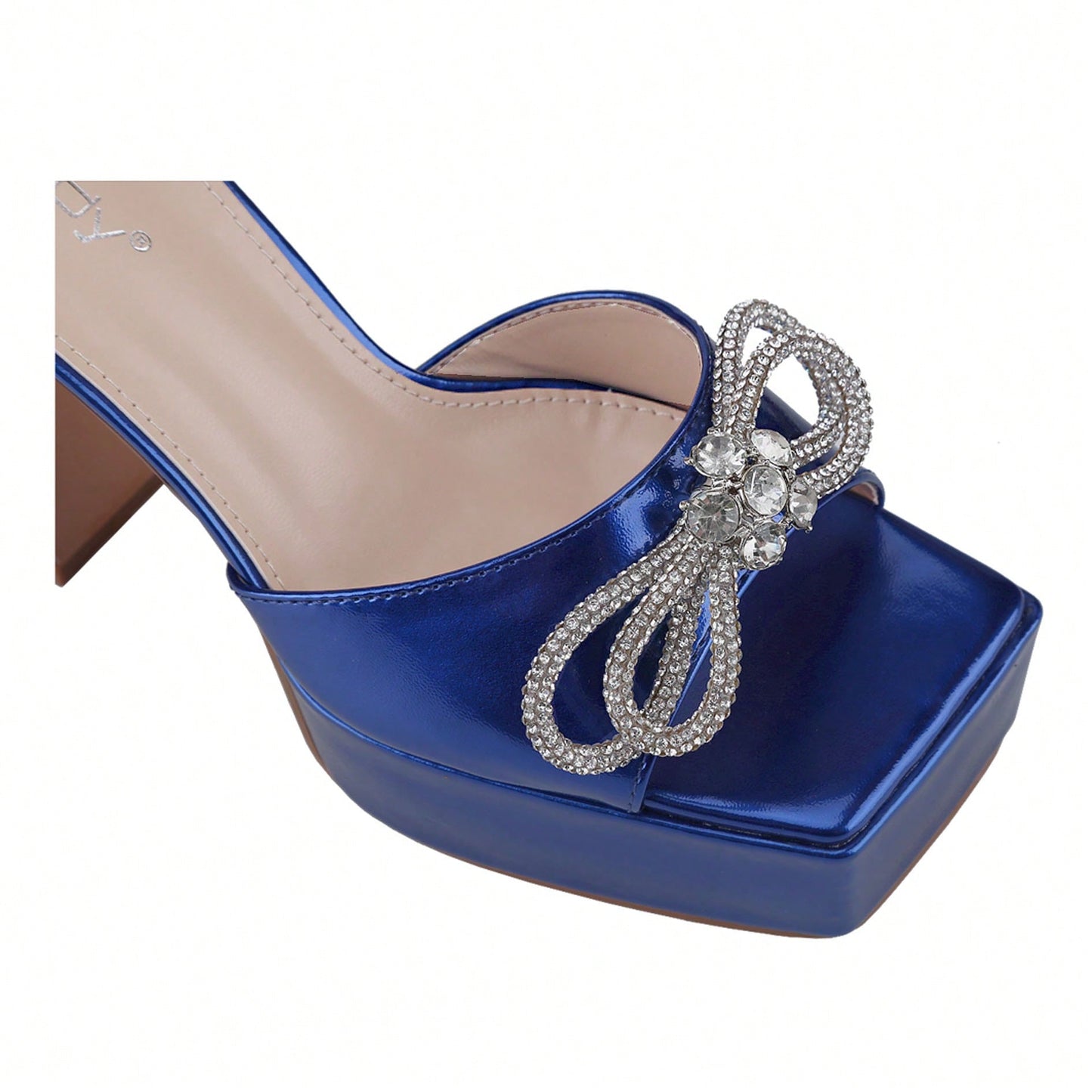 Women's Platform Chunky Heel Sandals Peep Toe Ankle Strap Buckle Platform Wedding Bridal Sandals