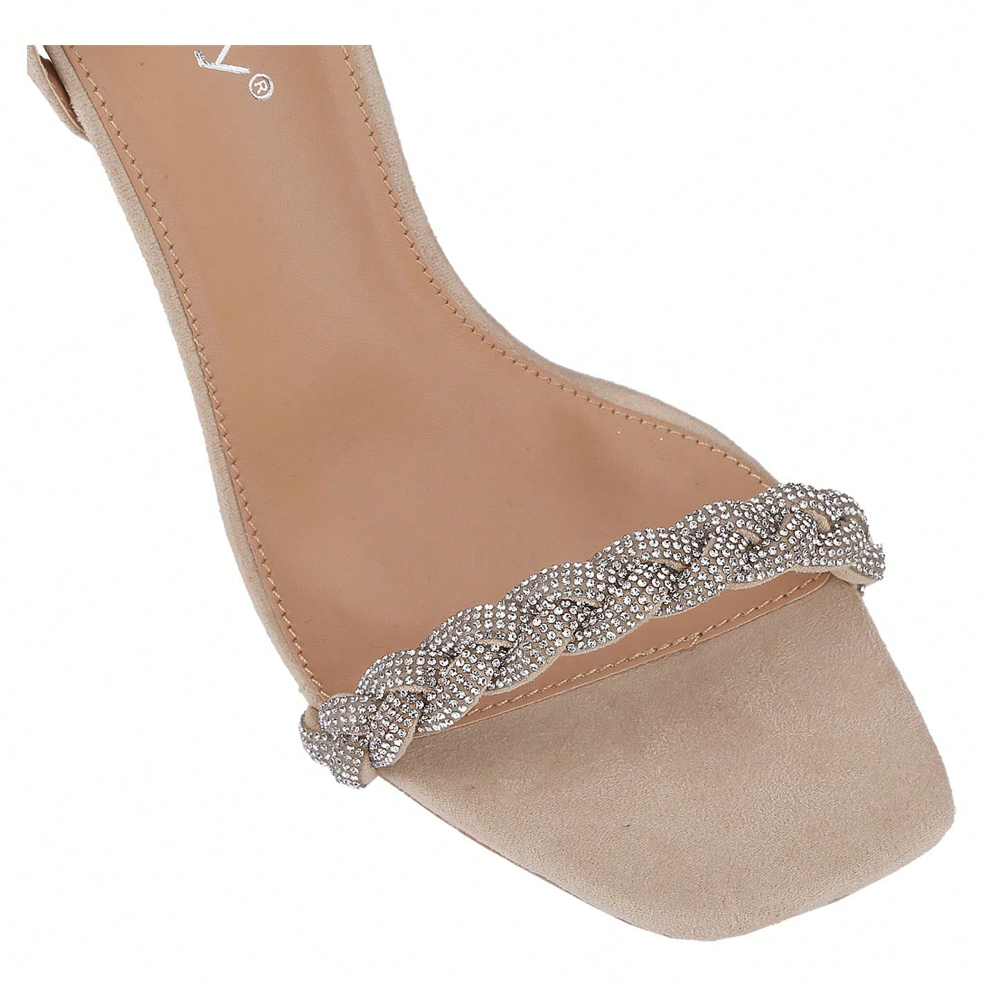 Women's Strappy Square Toe Heels Sandals Kitten Heeled Sandals Party Dress Shoes