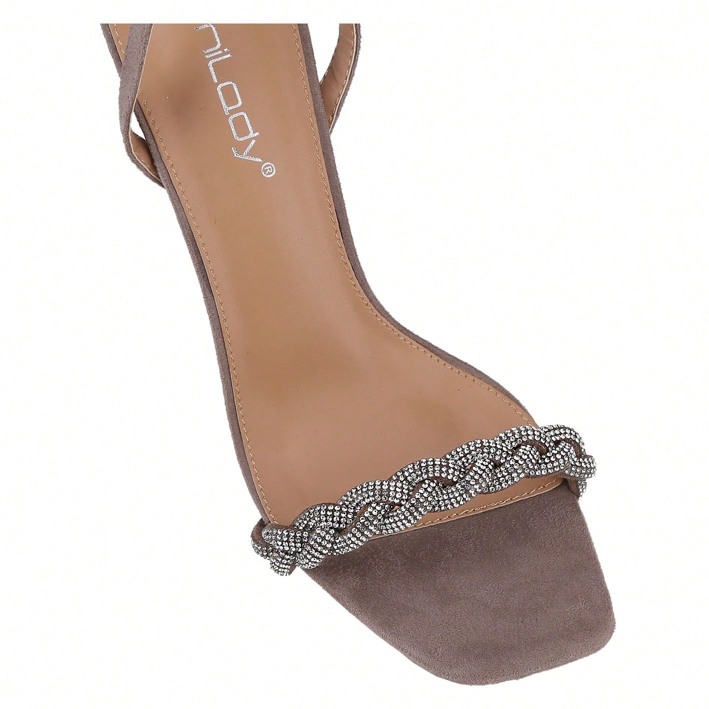 Women's Strappy Square Toe Heels Sandals Kitten Heeled Sandals Party Dress Shoes