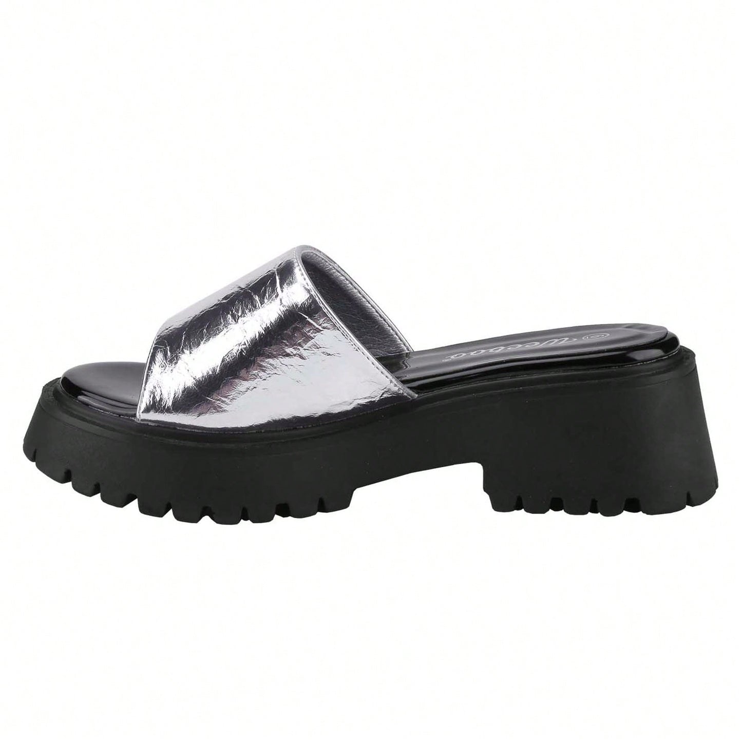 Platform Sandals Women's Slides Chunky Heels Sandals Fabric Mule Fitted Cloud Lightweight Shoes Slipper Memory Foam