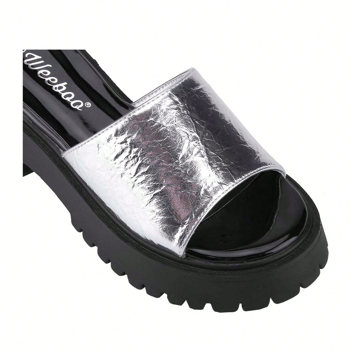 Platform Sandals Women's Slides Chunky Heels Sandals Fabric Mule Fitted Cloud Lightweight Shoes Slipper Memory Foam