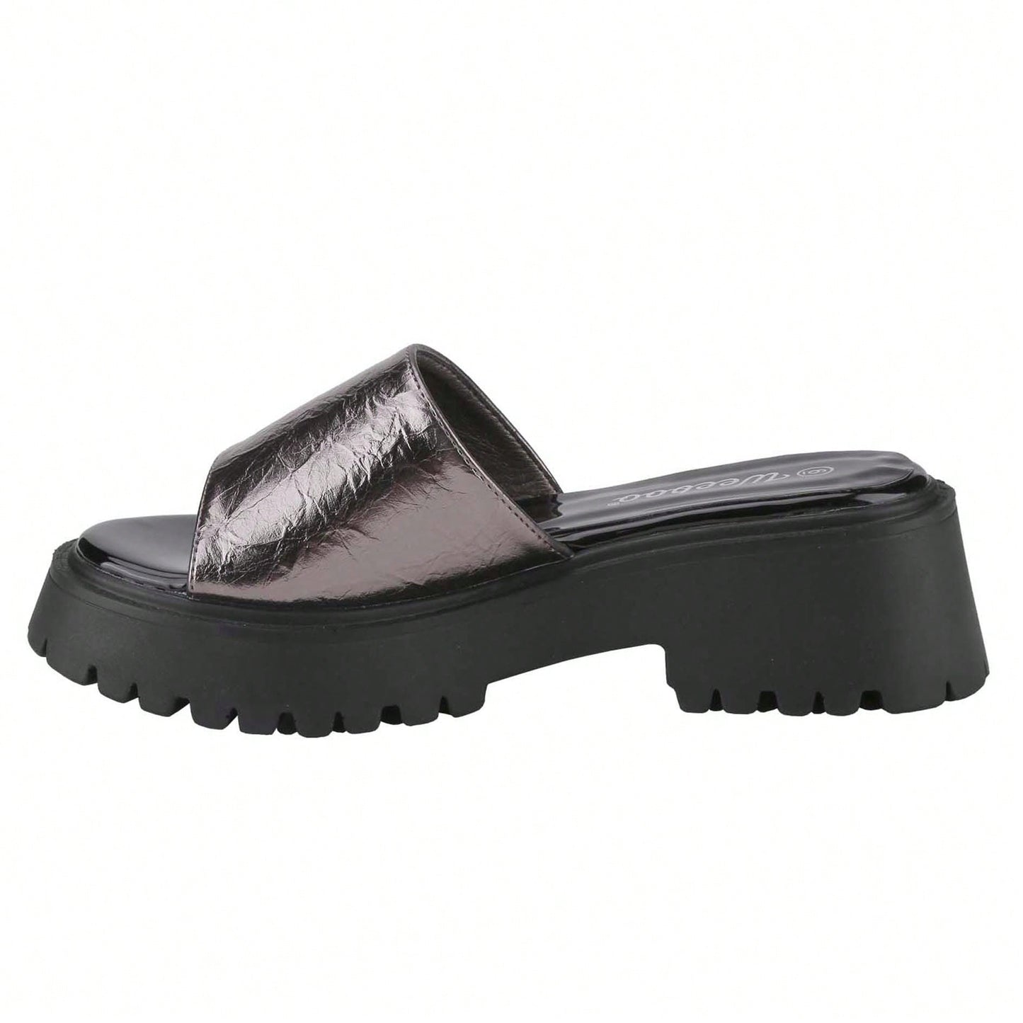 Platform Sandals Women's Slides Chunky Heels Sandals Fabric Mule Fitted Cloud Lightweight Shoes Slipper Memory Foam