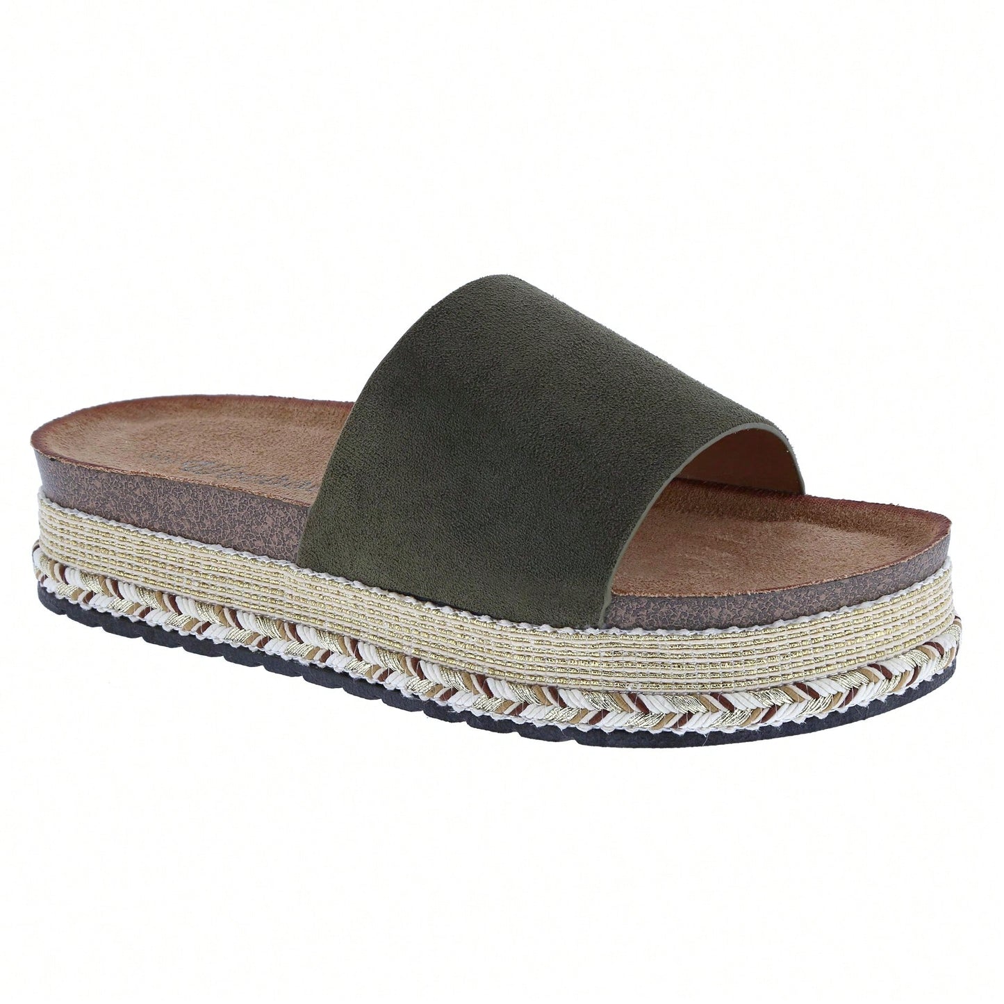 Women's Platform Fashion Slides Vintage Beach Sandals Slip On Open Toe Dressy Summer