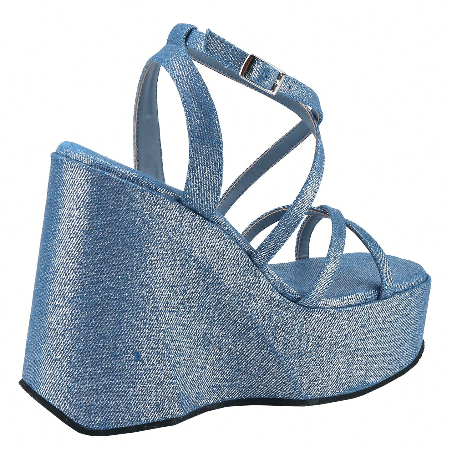 Women's Wedge Sandals Heels Open Toe Cork Platform Ankle Strap Summer Dressy Shoes
