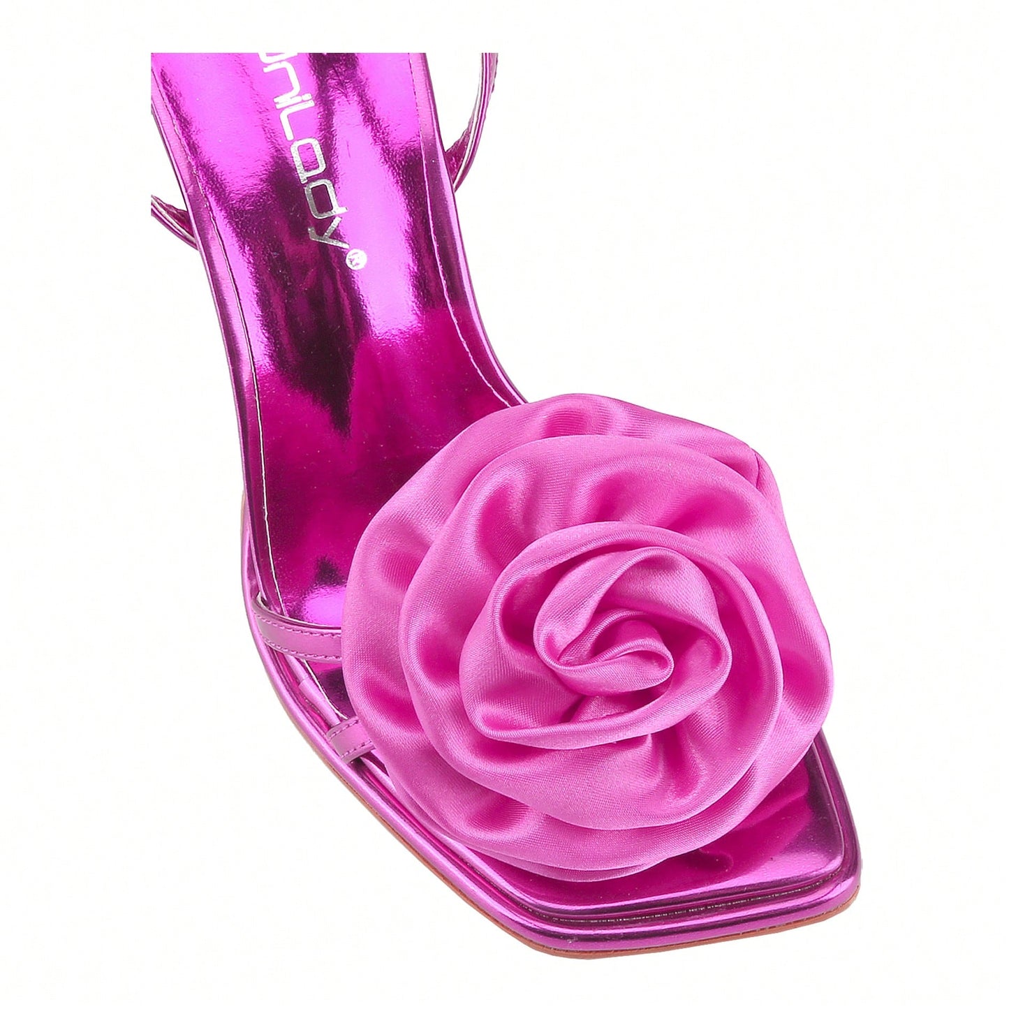Open Square Toe Heeled Sandals Flower Ankle Buckle Strap Stiletto High Heels Comfort Slingback Summer Dress Shoes
