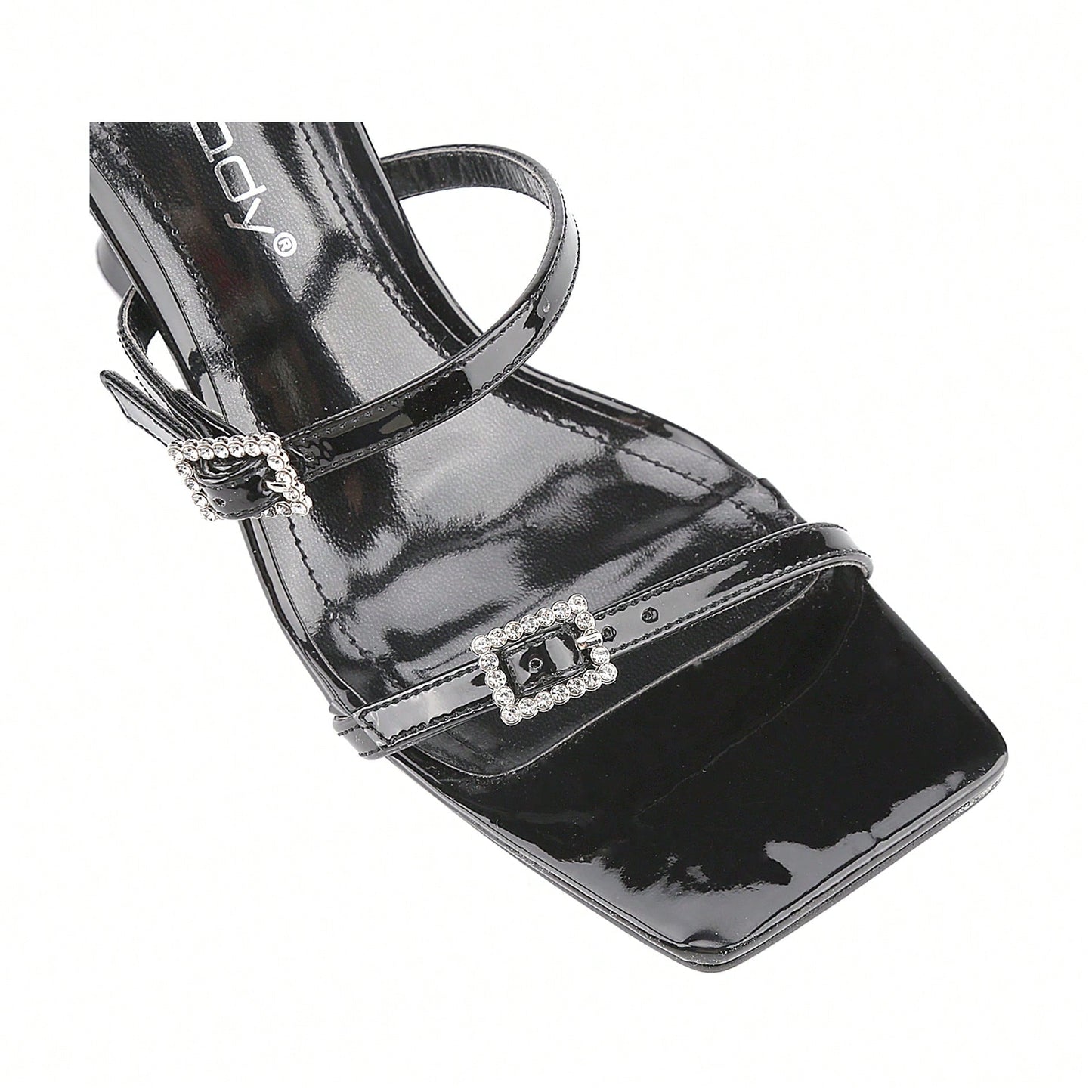 Women's Square Toe Strappy Heels Sandal Multicolor Ankle Strap Heeled Sandals Sexy Stiletto High Heels