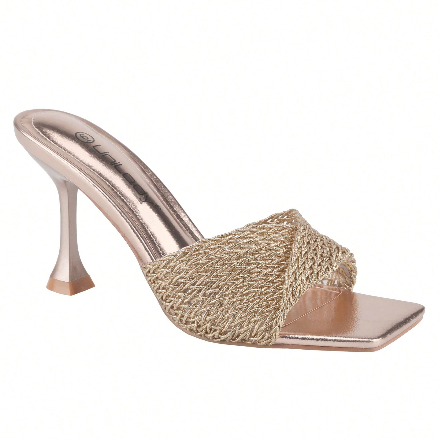 Women's High Stiletto Heels Mules Open Square Toe Slip On Comfort Sexy Dress Pumps Sandals